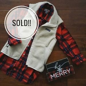 SOLD- Patagonia Classic Retro X Cream Sherpa Vest